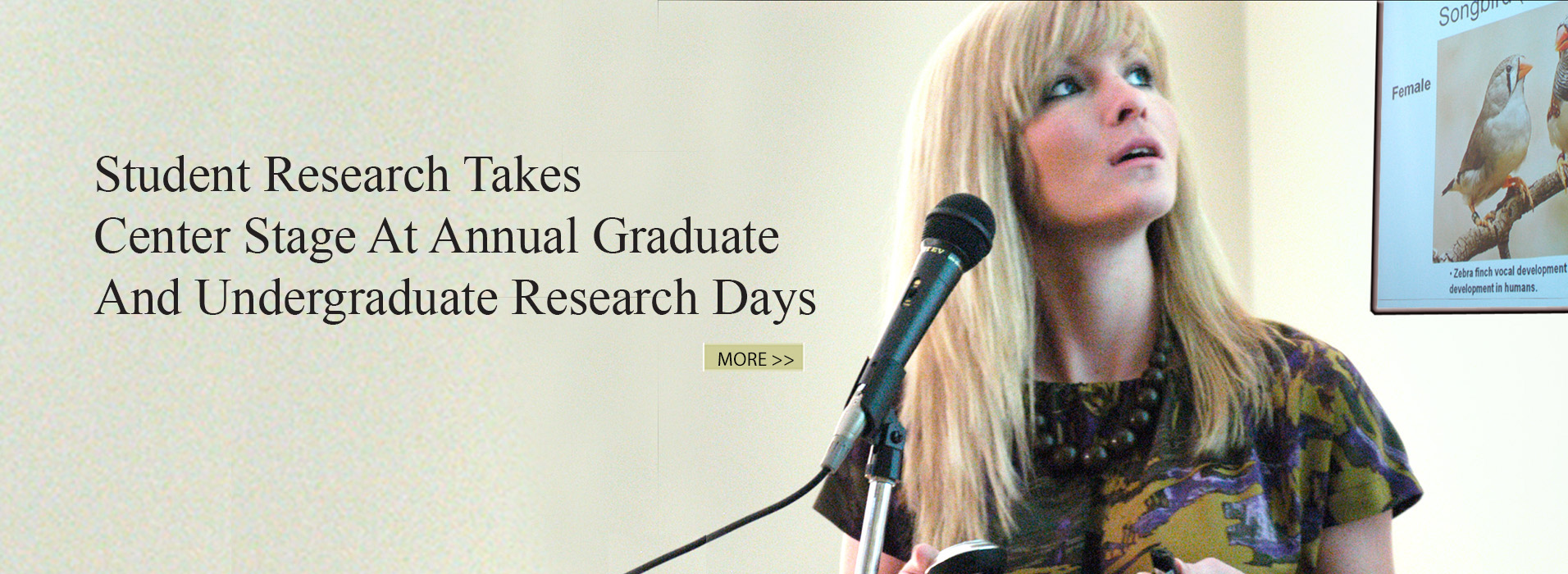 Student Research Takes Center Stage at Annual Graduate and Undergraduate Research Days