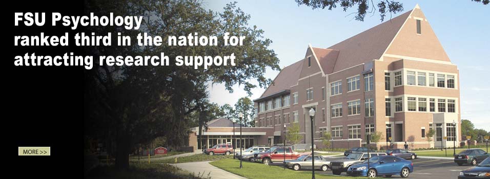 FSU Psychology Ranked Third in the Nation for Attracting Research Support