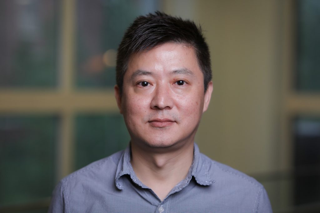Xiaobing Zhang, assistant professor of psychology and neuroscience, and his team found that the zona incerta plays a critical role in controlling eating behaviors. (Photo by Devin Bittner)